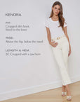Kendra Crop Flare Vintage White Denim - Cropped & Ankle L'Agence