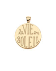 Forever Under the Sun Stone Stone Pendant 16-18" Classic Rolo