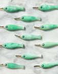 Fortuna Chrysoprase Fish Charm Necklaces Thatch