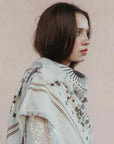 Cosmic Rodeo Bandana Wrap Oatmeal/Mocha/Charcoal Scarves Freya