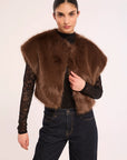 Kira Vest Dark Brown