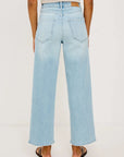 Getty Crop Wide Leg Lelani Embroidered Denim - Flare & Wide Leg Rails