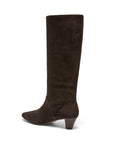 Gwen Boot Chocolate Kid Suede Knee High Boots Silent D