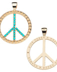 Give Peace a Chance Pendant 16-18" Classic Rolo Chain Necklaces Jane Win