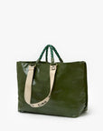 Grande Bateau Tote Crinkle Patent Army Tote & Satchel Clare V.