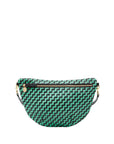 Grande Fanny Woven Zig Zag Mint Opal/Black Crossbody Clare V.