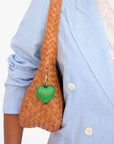 Grande Heart Fob Emerald Bag Charms Clare V.