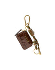 Croc Zip Pouch Bag Charm Chestnut Multi Bag Charms Veronica Beard