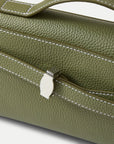 Dash Clutch Leather Stone Army Clutch Veronica Beard