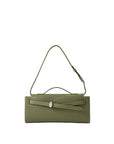 Dash Clutch Leather Stone Army Clutch Veronica Beard