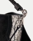 Vida Shoulder Bag Snake Embossed Black Hobo & Shoulder Veronica Beard
