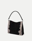 Vida Shoulder Bag Snake Embossed Black Hobo & Shoulder Veronica Beard