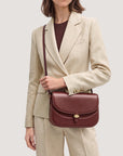 Dash Saddle Bag Burgundy Hobo & Shoulder Veronica Beard