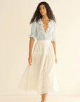 Henri Top Alice Blue Tops - Blouses Doen