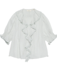 Henri Top Alice Blue Tops - Blouses Doen