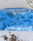 Medium Ocean Toile Makeup Bag Blue/Dark Blue Cosmetic June Odina