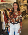 Borbofly Tulle Blouse Multicolor Tops - Blouses Farm Rio