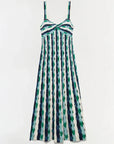 Christina Knit Midi Dress Kelly Green Multi Dresses - Midi Simkhai