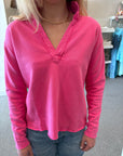 Patrick Popover Henley Lotus Tops - Sweatshirts Frank & Eileen