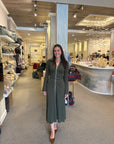 Ismelle Collared Midi Dress Dark Olive Dresses - Midi Simkhai