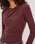 Issel Top Merlot Tops - Blouses Rails