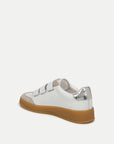 Reagan Velcro Sneaker White/Silver Sneakers Veronica Beard - Shoes