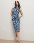 Sylviani Dress Ice Blue Multi Dresses - Midi Veronica Beard