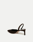 Caroline Suede Slingback Pump Espresso Pumps - Low Veronica Beard - Shoes
