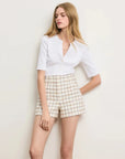 Reubian Top White Tops - Tees Veronica Beard