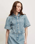 Malcom Jacket Silver Dust Jackets - Denim Veronica Beard