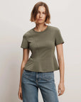 Syverin Tee Stone Army Tops - Tees Veronica Beard