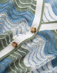 Laurinor Cardigan Dove White/ Sage/ Blue River Sweater - Cardigans Veronica Beard