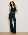 Evania V Neck Tank Navy Tops - Tanks Veronica Beard