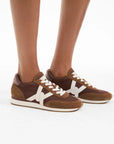 Penrose Sneaker Chocolate/Hazelwood/Raisin Sneakers Veronica Beard - Shoes