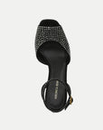 Brianne Crystal Platform Sandal Black Sandals - Heeled Sandals Veronica Beard - Shoes