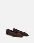 Bancroft Suede Flat Espresso Flats - Ballet Veronica Beard - Shoes
