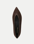 Bancroft Suede Flat Espresso Flats - Ballet Veronica Beard - Shoes
