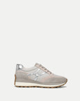 Valentina Sneaker Suede Grey Metallic Sneakers Veronica Beard - Shoes