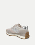 Valentina Sneaker Suede Grey Metallic Sneakers Veronica Beard - Shoes