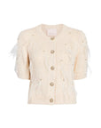 Coralie Cardigan Natural/Sequin Sweater - Cardigans Cinq A Sept