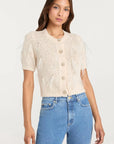 Coralie Cardigan Natural/Sequin Sweater - Cardigans Cinq A Sept