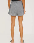 Jenner Short Gingham Black Shorts Rails