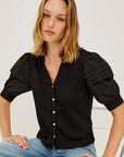 Jessie Shirt Black Tops - Blouses Rails