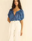 June Top Eartha Paisley Tops - Blouses Doen