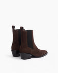 Joni Italian Suede Chelsea Boot Dark Espresso Boots - Booties rag & bone