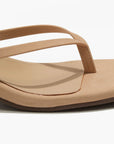 Square Toe Julia Suede Sunkissed Sandals - Heeled Sandals Tkees