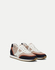 Penrose Whipstitch Sneaker Sand/ Navy Sneakers Veronica Beard - Shoes