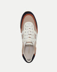 Penrose Whipstitch Sneaker Sand/ Navy Sneakers Veronica Beard - Shoes