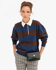 Kathryn Congo Croco Black Crossbody Clare V.