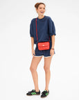 Kathryn Embossed Lizard Red